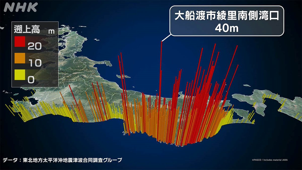 東日本大震災を引き起こしたマグニチュード9.0の巨大地震 岩手県では遡