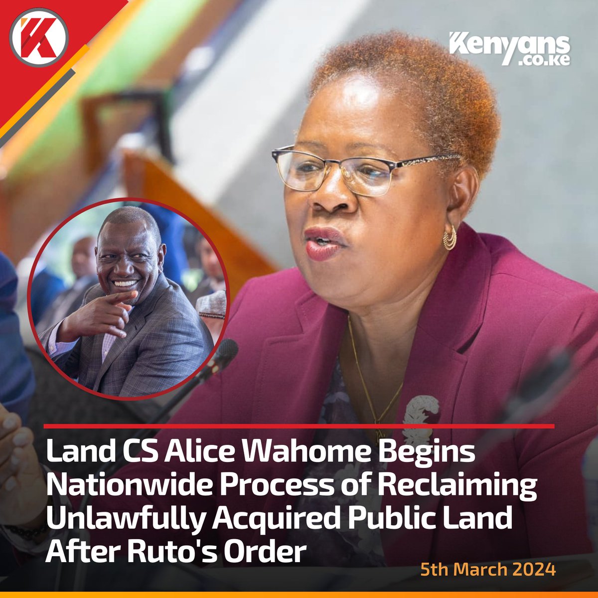 How about starting with Weston and moving onto Turbo? Then Kitale Prison, KARI, ADC etc. This move designed to target opposition land grabbers and to protect the well connected. Prove me wrong.