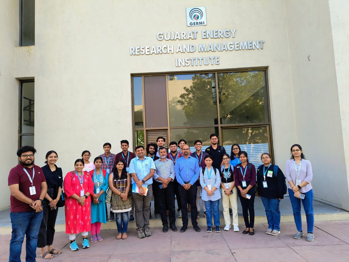 Students of Environmental Biotechnology, GBU visited Gujarat Energy Research and Management Institute, Gandhinagar as a part of their Environmental Monitoring & Risk Assessment course. #learningatgbu #biotechnology #research