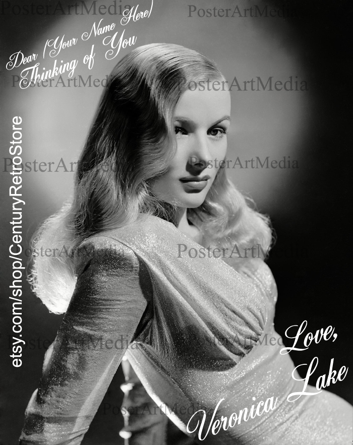 Personalized Movie Legends Photo Posters - 11x14 Glossy Poster Print - Hollywood Actress Veronica Lake - Myrna Loy - Carole Lombard and More
Available Here etsy.me/49QYasB

#ClassicFilms #movielegends #VeronicaLake #movielegends #filmgeek
#filmtok #filmtwit #classicmovies
