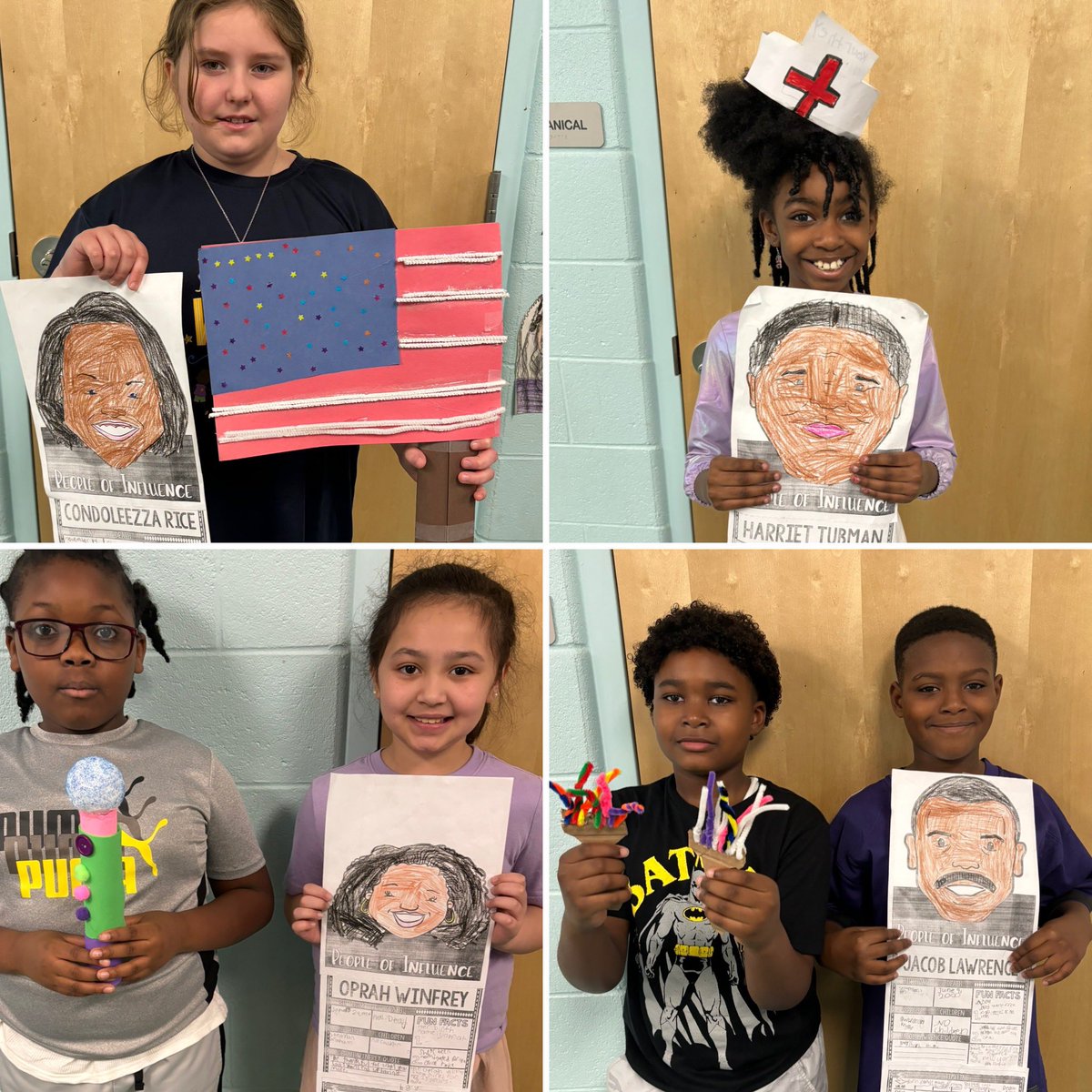 My students <a href="/BPESArtsAcademy/">Bryant Park Elementary</a> did a wonderful job researching and creating an object that symbolizes their famous African American for Black History Month.  They are so creative! #BPInspired #BlackHistoryMonth #artsintegration
