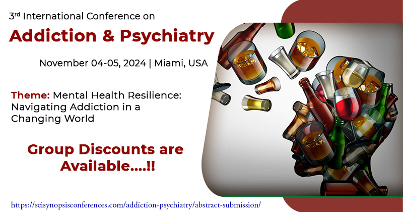 We're thrilled to announce group discounts available for our upcoming conference on November 04-05, 2024
Register now: scisynopsisconferences.com/addiction-psyc…
#AddictionConference #PsychiatryEvent #MiamiConference #GroupDiscounts #NetworkingOpportunity #ResearchAdvancements