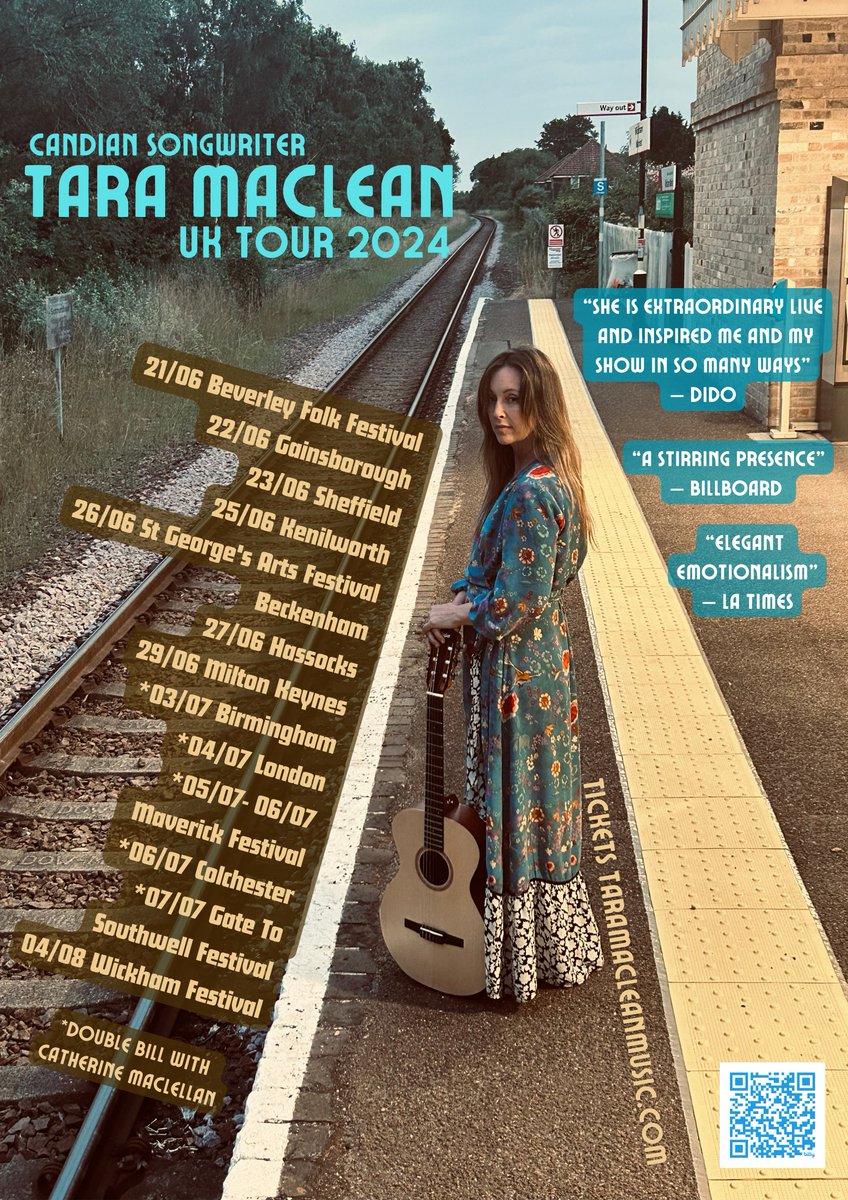 Tour announcement! 14 shows in the UK, 6 of them are a special double bill with @CatMacLellan 💙 taramacleanmusic.com/shows