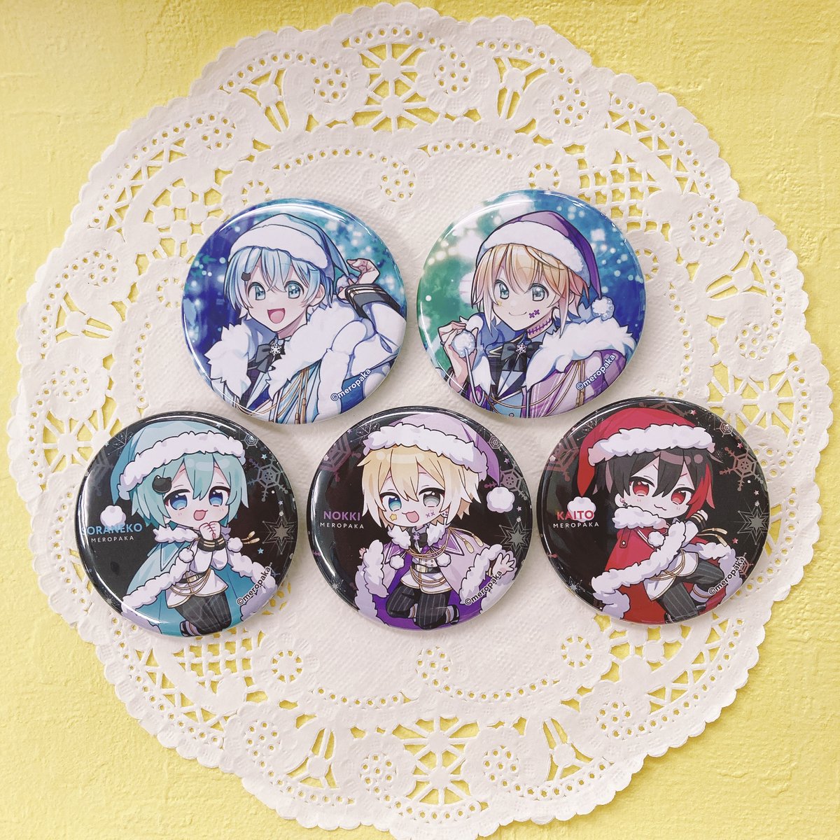 🎀入荷情報🎀 #めろんぱーかー ランダム缶バッジ 各種 #そらねこ #のっ