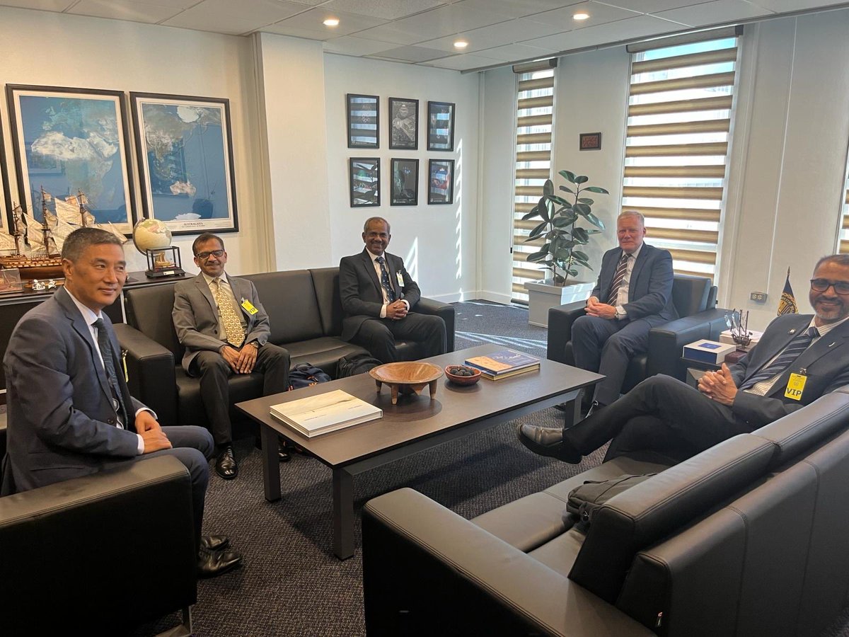Indian delegation led by Secretary, MoES presented to the Legal and Technical Commission of International Seabed Authority, Kingston,Jamaica for the plan of exploration work for the two new areas in the Indian Ocean. ⁦<a href="/moesgoi/">MoES GoI</a>⁩, ⁦<a href="/ISBAHQ/">International Seabed Authority</a> @ihckingston