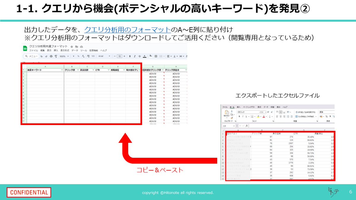 Hitonote_inc's tweet photo. ＼記事順位を上げる！リライトマニュアル無料配布／

SEOの専門知識がなくてもできる、
記事のリライトで上位表示を狙うための
手順マニュアルをご用意しました。

以下条件をクリアされた方に、
資料をDMでプレゼントいたします。
ぜひ、奮ってご参加ください。

【参加条件】
①本アカウントのフォロー
②リポスト

【当資料でわかること】
▽機会(ポテンシャルの高いキーワード)の発見方法
　・ク���リから機会を見つける
　・URLから機会を見つける
　・トレンドから機会を見つける

▽機会に対するアクションの進め方
　・対象ページの対策キーワードを設定/確認する
　・三段階に分けてアクションを実施
　・管理シートに記入する