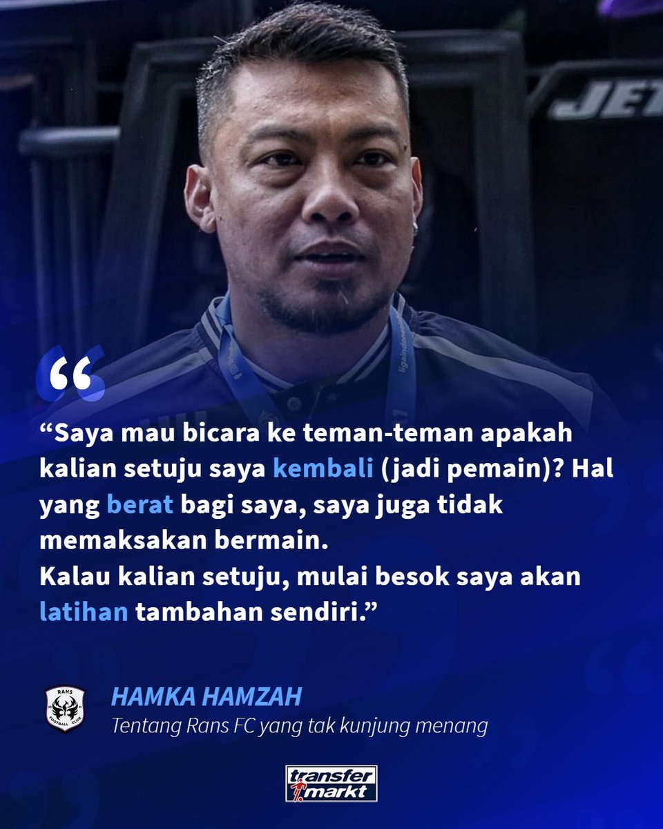 TMidn_news's tweet photo. Tak kunjung menang, Capt Hamka siap main lagi? 🫣

Apakah ini solusi yang tepat untuk The Phoenix? 😳

_______________
#indonesia #liga1indonesia #ransfc #hamkahamzah https://t.co/1wuBhccqp2