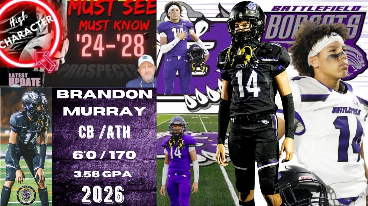 Here are 2 2026s I'm excited to see this weekend at the HERO 7v7 in Virginia @Malachi2300 & @brandomurray2 === '26 WR MALACHI THOMPSON 6'4 190 1st Team All State WR hudl.com/v/2Ls9i0 '26 Brandon Murray CB/ATH - 6'0 / 170 hudl.com/v/2LqgVh @Spotlight39_Pod