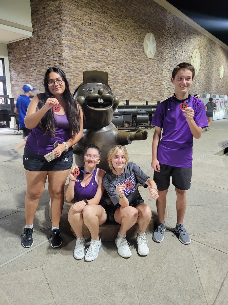 Some of our JV players battled their way through the consolation brackets to win medals at the JV Madisonville tennis tournament today. Let's go, Kats!