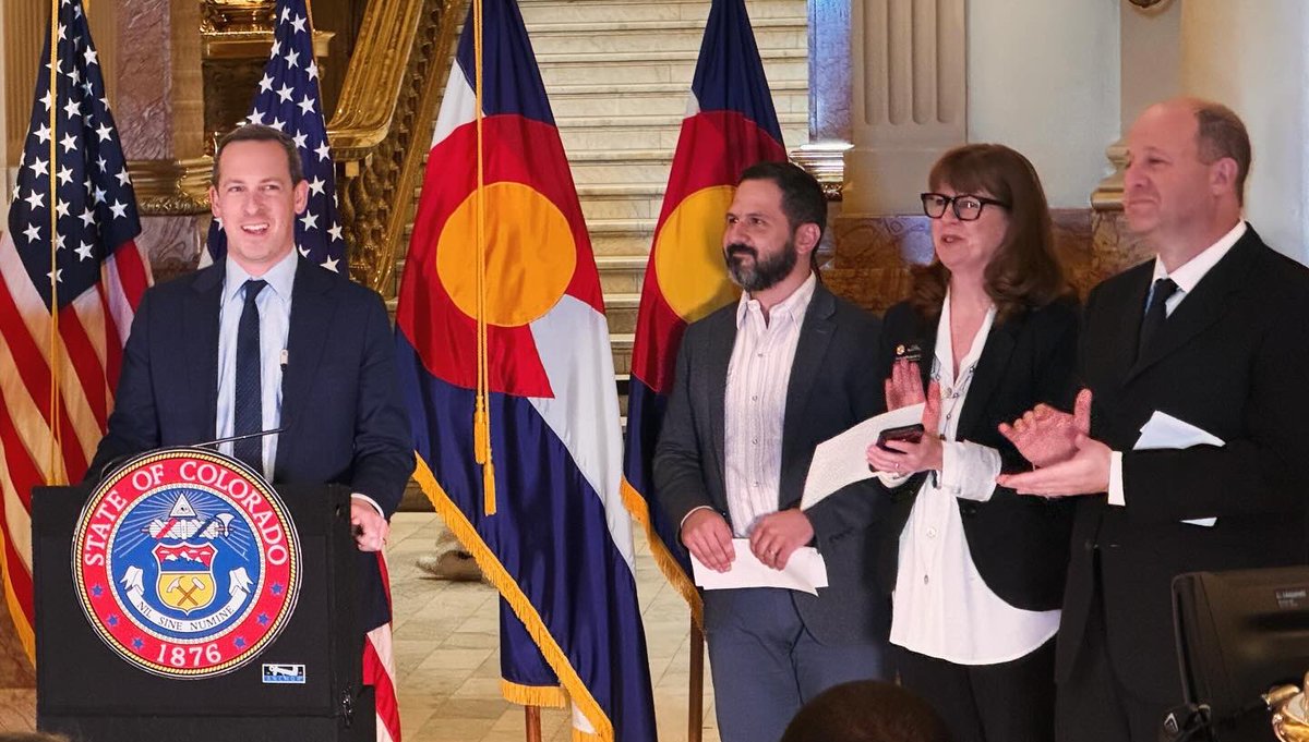 Congratulations @joebiden on your victory in Colorado today. Honored to be a part of his portrait unveiling last week with @jaredpolis @McCluskieforCO @SteveFenberg & @coloradodems Chair @ShadMurib! We’ll be working hard this year to keep Colorado blue.