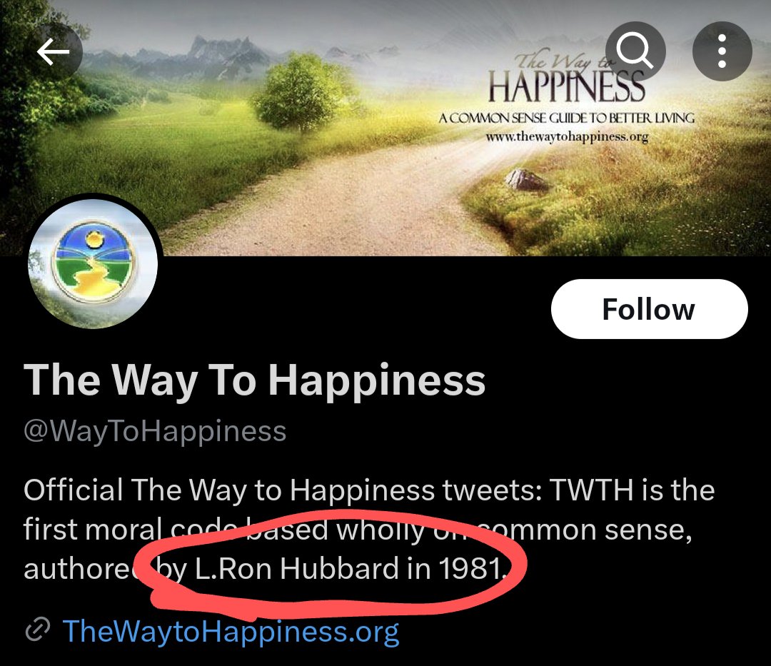 @blue_marzipan @WayToHappiness 1) The way to happiness book doesn't actually have anything to do with Scientology. 
2) The book on film is totally free on Scientology.tv it's just about living better.
3) It's not like it's a secret that it's associated with the Church.