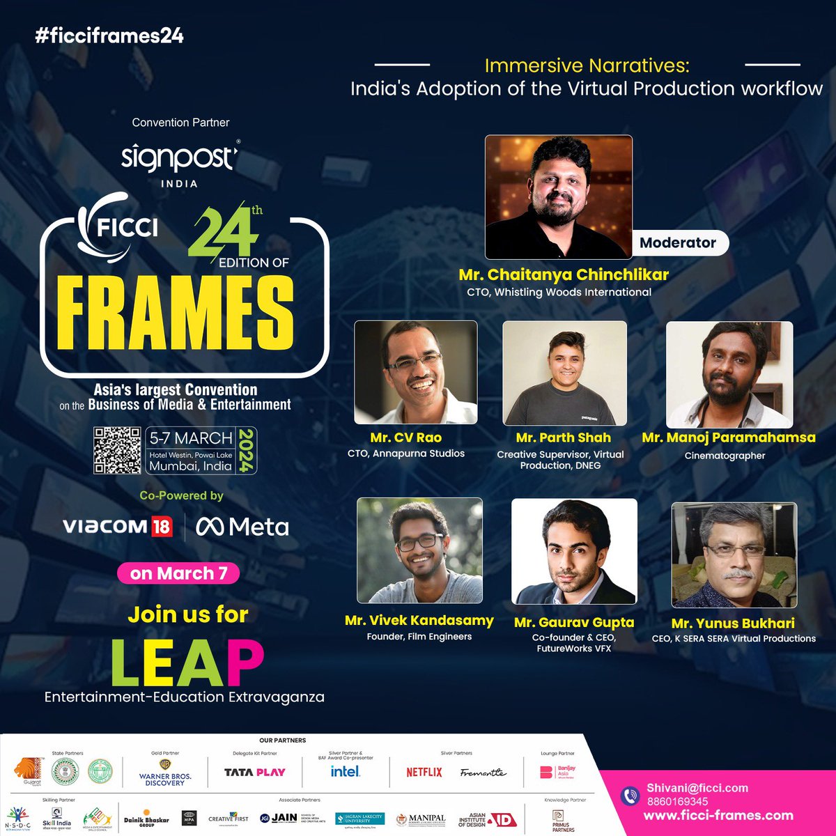 Hello Mumbai ! 7th March 4pm #virtualproduction @stageunreal #ficci #leo