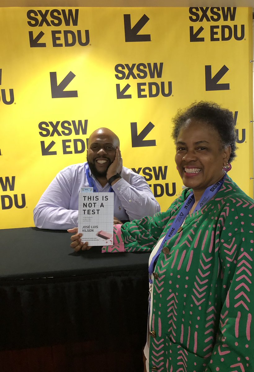Happy to have met @TheJoseVilson at @SXSWEDU Thank You for your continued work in this education space and for sharing your story 👏🏽🥰 #SXSW2024