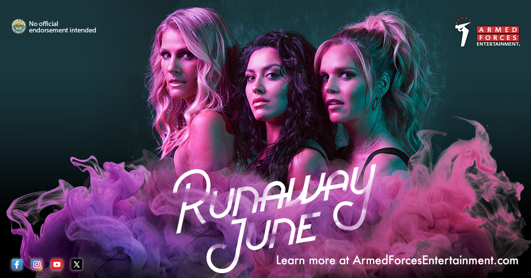 Calling all country music fans! 📣 Join AFE with Runaway June on a musical journey. Get ready for some unforgettable moments and toe-tapping tunes! See more details on our website: armedforcesentertainment.com/upcoming-tours…