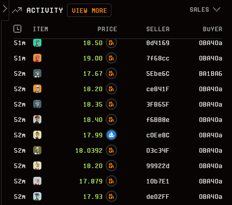 This guy loaded 400E from Binance to a fresh wallet and swept 21 <a href="/BoredApeYC/">Bored Ape Yacht Club 🍌</a> apes.

Yes, we just giving them away now to high conviction whales.