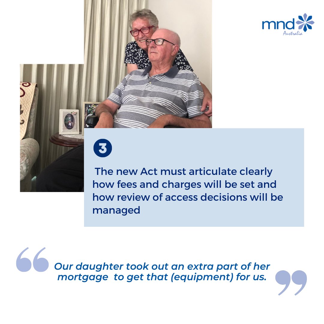 The federal government's new Age Care Act is currently out for consultation #auspol

MND Australia has submitted recommendations on how the Act can best address the issues affecting older Australians living with #MND

Read our full submission: bit.ly/49FezAy
