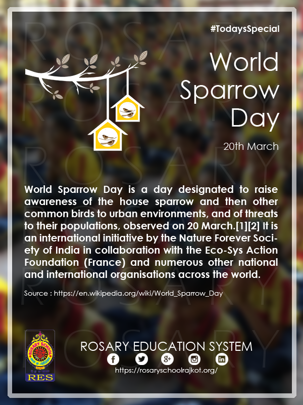 Help us Spread the Word!!! Share with your Friends! #TodaysSpecial 
#WorldSparrowDay
<a href="/worldbirds32/">World birds</a>
<a href="/todaysbird/">Today's Bird</a>
<a href="/EffinBirds/">Effin' Birds</a>
<a href="/birdcountindia/">Bird Count India</a>
<a href="/BirdLife_News/">BirdLife International</a>
<a href="/UN/">United Nations</a>
<a href="/Discovery/">Discovery</a>
<a href="/NatGeo/">National Geographic</a>