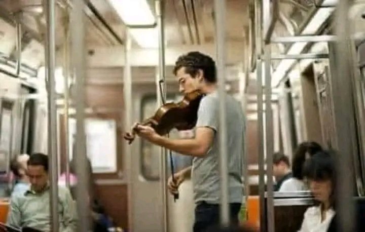 Mr Commonsense (@fopminui) on Twitter photo <a href="/MattWallace888/">Matt Wallace</a> “ In Washington DC, at a Metro Station, on a cold January morning in 2007, a man with a violin played six Bach pieces for about 45 minutes. During that time, approximately 2000 people went through the station, most of them on their way to work.
After about four minutes, a <a href="/MattWallace888/">Matt Wallace</a> “ In Washington DC, at a Metro Station, on a cold January morning in 2007, a man with a violin played six Bach pieces for about 45 minutes. During that time, approximately 2000 people went through the station, most of them on their way to work.
After about four minutes, a