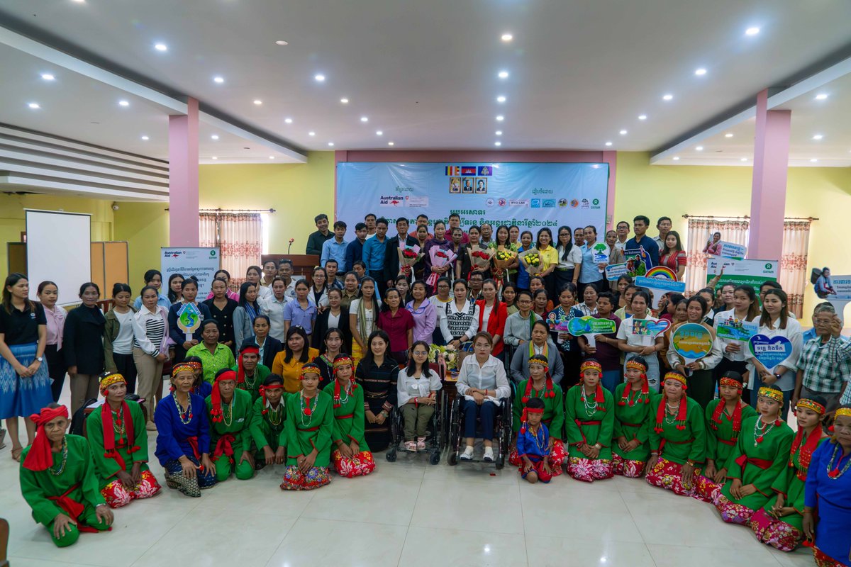 OxfamKH's tweet photo. Gender inclusion is vital for river conservation &amp; access to clean water worldwide. Oxfam &amp; partners celebrate #InternationalWomensDay &amp; #DayofActionforRivers in Stung Treng, emphasizing women's role in river sustainability. #InvestInWomen for #River &amp; #CommunitySustainability. https://t.co/X381H8L0S4