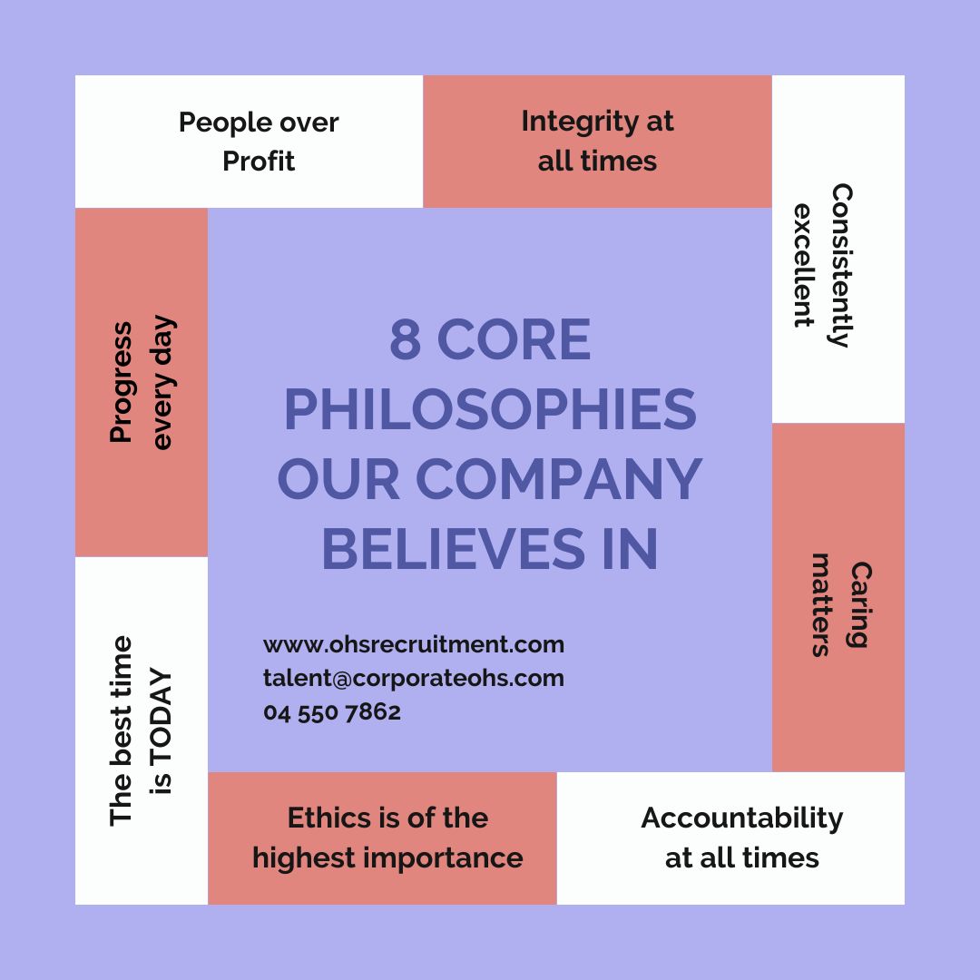 The Core Philosophies our Company Believes in.... 😊 #recruitmentconsultant #hiring #jobsearch #jobopportunities #careeropportunities #nowhiring #jobopening #jobseekers #resumetips #interviewprep #jobtips #employmentagency #talentacquisition #humanresources #recruiting