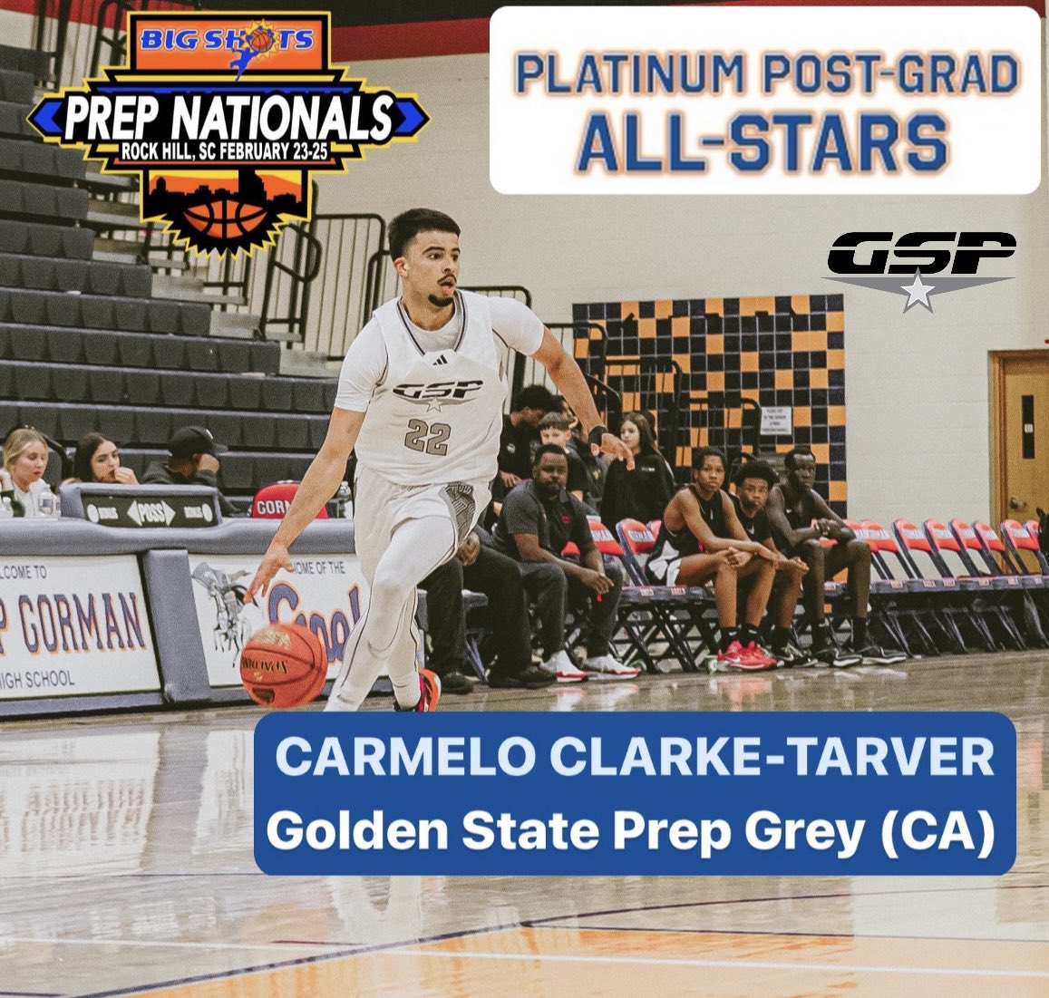 GSP_Bball's tweet image. Congrats to our guys who were named All Tournament Team Platinum Post Grad Division at Big Shots Nationals @BigShotsGlobal 

6’7 Bryce Coleman @bryce12314 
6’4 Carmelo Clarke-Tarver @melotarver 
6’6 David Manea @davidmanea2023