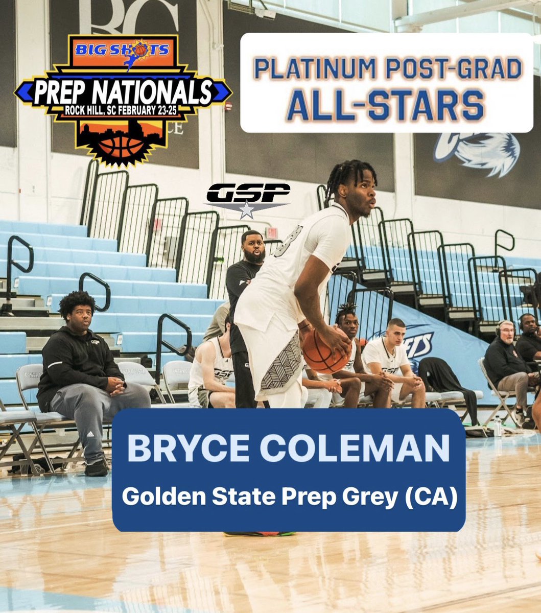 GSP_Bball's tweet image. Congrats to our guys who were named All Tournament Team Platinum Post Grad Division at Big Shots Nationals @BigShotsGlobal 

6’7 Bryce Coleman @bryce12314 
6’4 Carmelo Clarke-Tarver @melotarver 
6’6 David Manea @davidmanea2023
