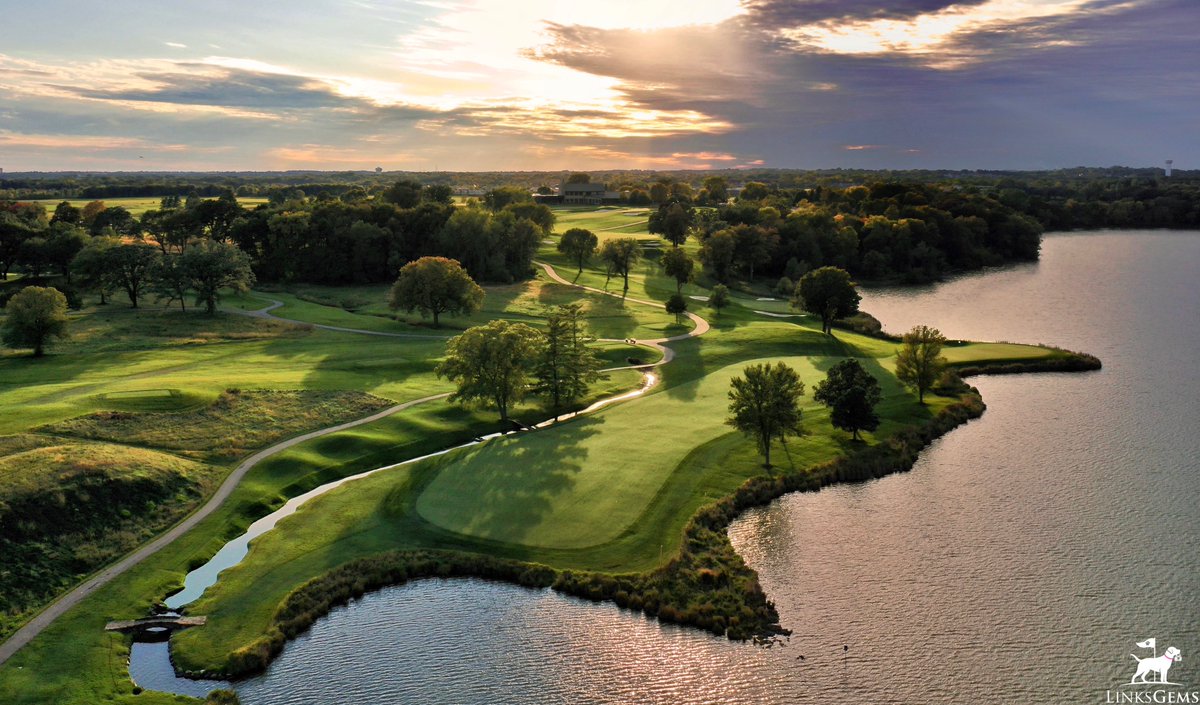The signature 16th at the venerable Hazeltine National Golf Club. Hazeltine is one of a small handful of courses to have hosted every premier championship held by the @USGA, the men’s and women’s @PGA Championships, the @NCAA Championship and a @RyderCup. It has the U.S.…
