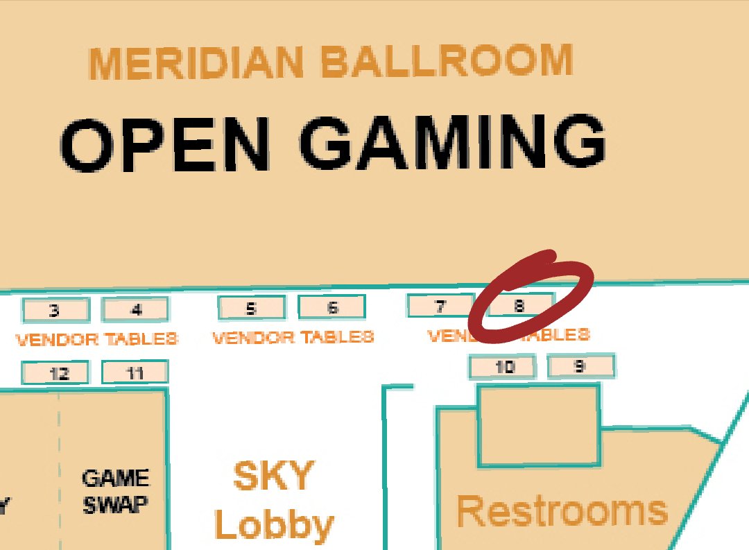 We loved Spring #SaltCon2024 so much that we signed up for the summer one already!!
We'll be in booth 8, right on the way to the RPG Rooms!!
