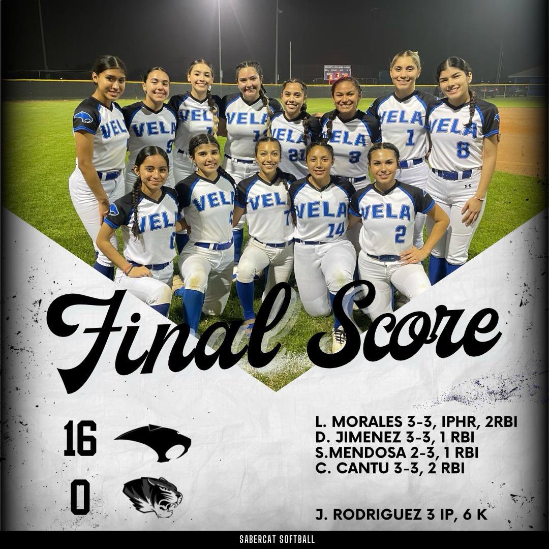 Sabercat Softball picked up another win tonight!