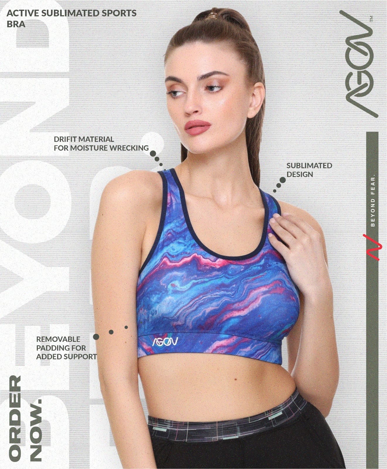 Comfortable sports bra without padding For High-Performance 