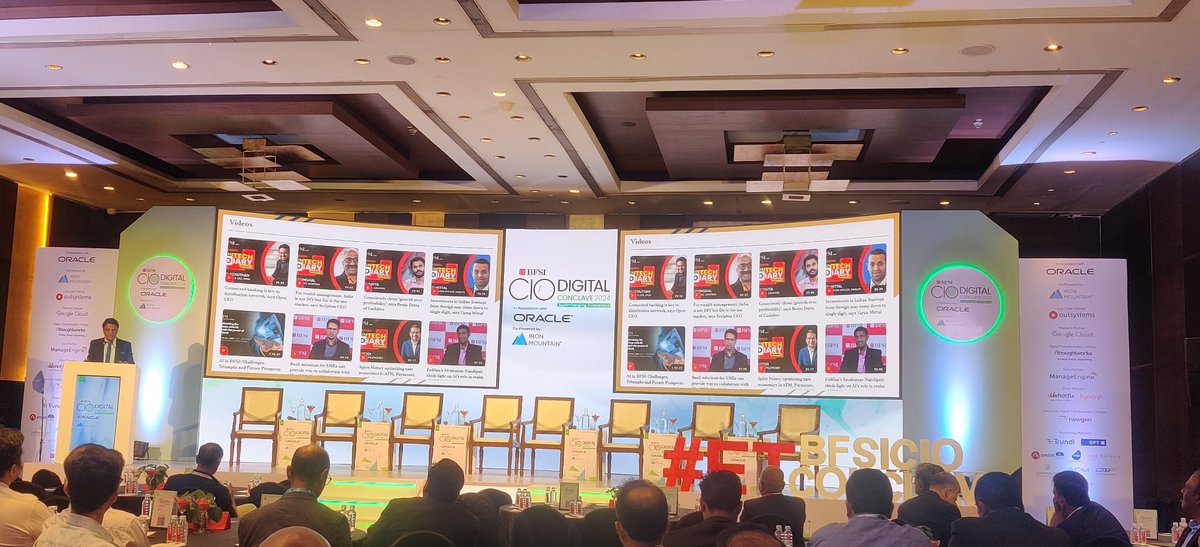 usharmaa999's tweet image. Welcome Address By Amol Dethe, Editor, ETBFSI

#ETBFSI #ETBFSICIOConclave #ETBFSIDigitalConclave #CIOConclave #DigitalLeaders #CIO #CXOs #DigitalTransformation #Mumbai