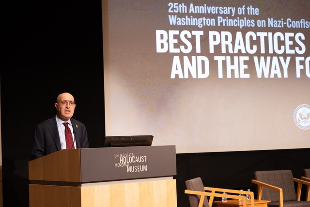 There has been significant progress to return Nazi-confiscated art but much work remains to be done. Today we took a huge step forward as 22 countries endorsed the #BestPractices for the #WashingtonPrinciples.