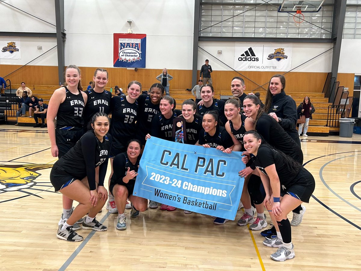 Embry-Riddle won the California Pacific Conference Tournament Championship for the first time in school history on Tuesday evening as they beat the Pioneers of Antelope Valley 81-58 hosted by UC Merced.

eraueagles.com/sports/wbkb/20…