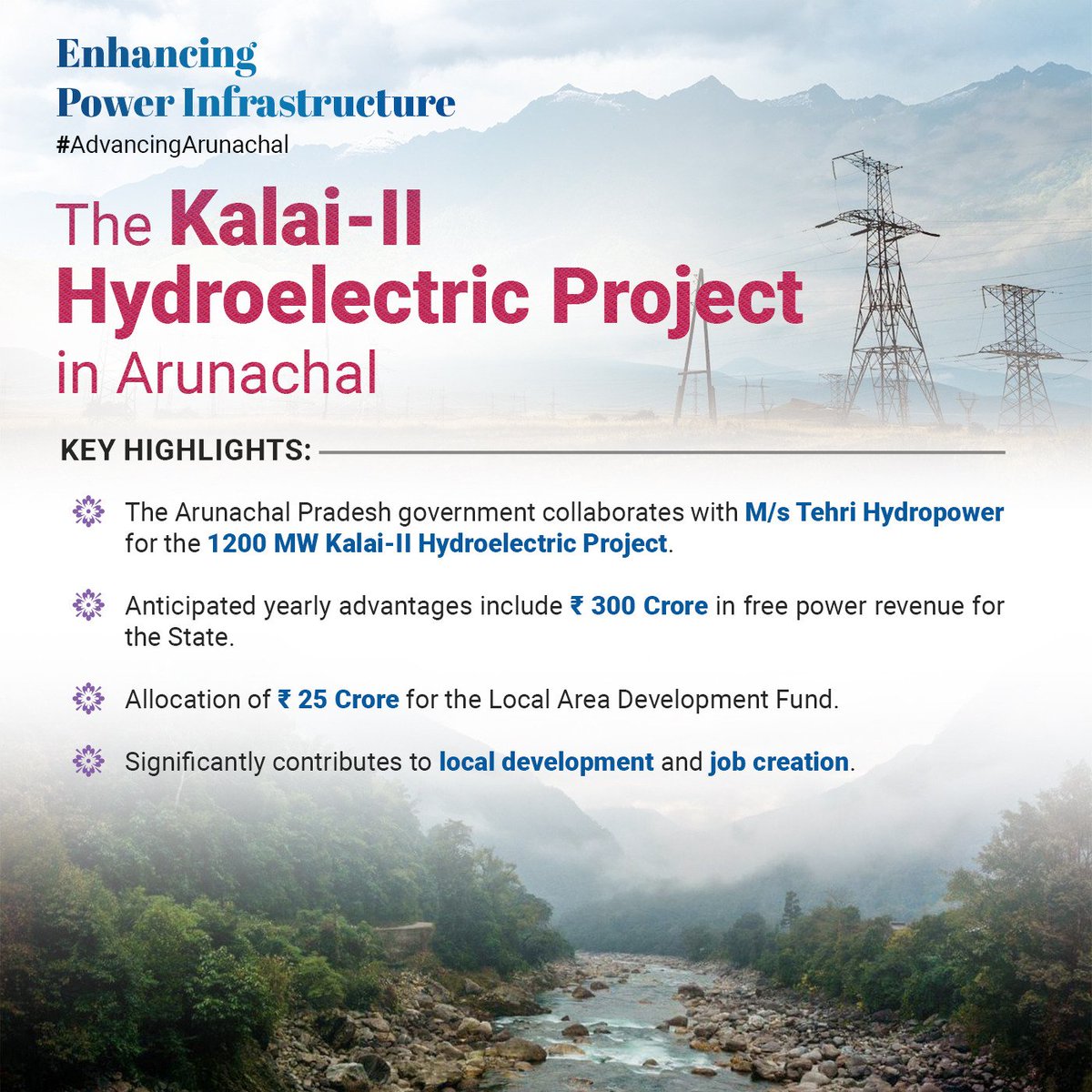 Arunachal's Energy Leap!

Following the joining of forces with three central PSUs (NHPC Ltd, SJVN Ltd, and NEEPCO Ltd) for 12 hydro power projects in Arunachal Pradesh last year, the GoAP signed another agreement with for the ambitious 1200 MW Kalai-II project to gain momentum…