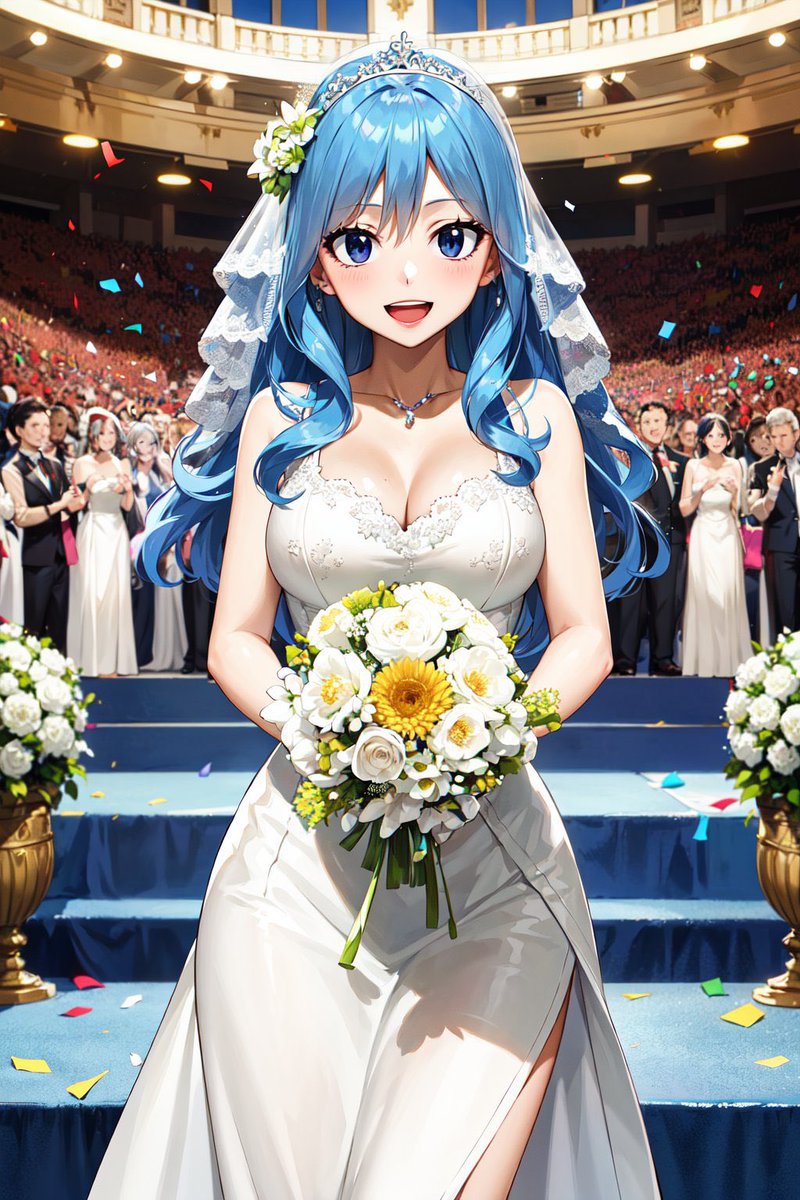 “Gray-sama~!💙 Juvia is ready to get married~!🩵”