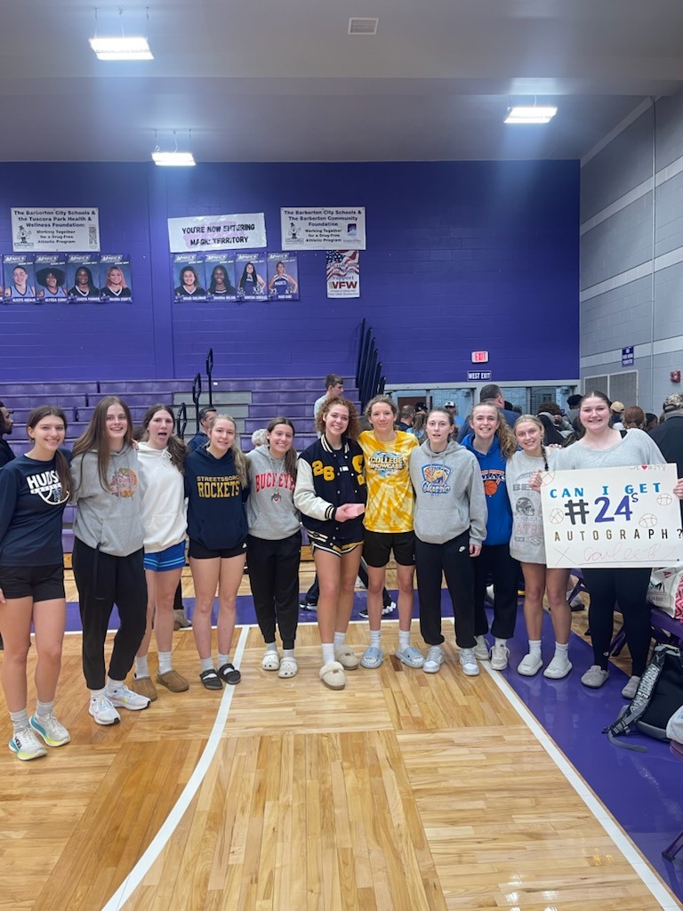 Congrats to SMAC Huskies <a href="/carlee_bedford/">carlee_bedford</a> and <a href="/StreetsboroSD/">Streetsboro Schools</a> for a great win against a great <a href="/STVMGBK/">STVM Girls Basketball</a> team!

<a href="/SMACBasketball/">SMAC Basketball</a>