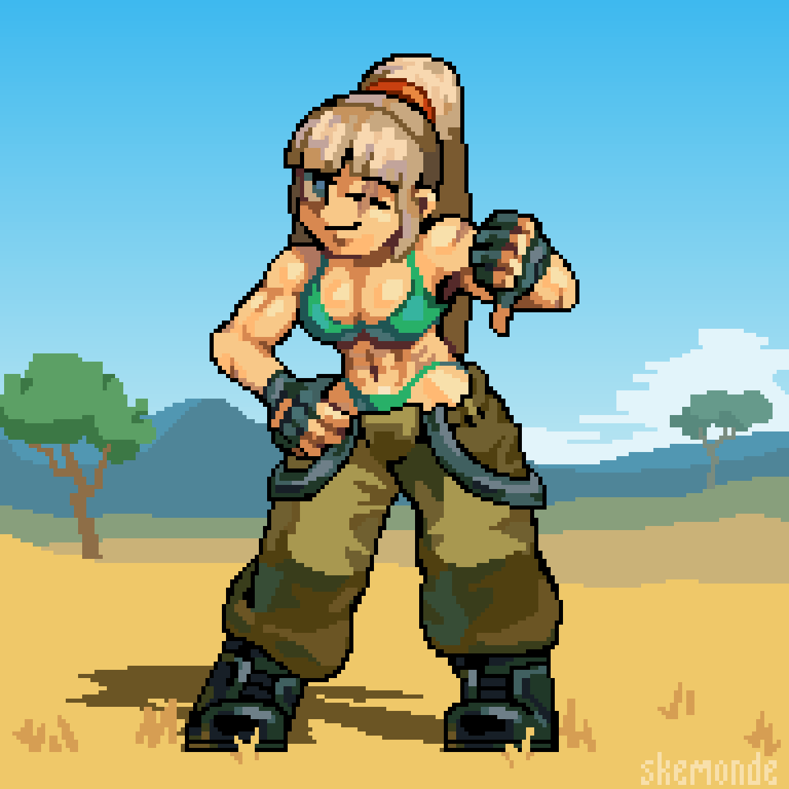 cute girl from MSA
#Pixelart #ドット絵 #MetalSlugAttack #メタルスラッグアタック