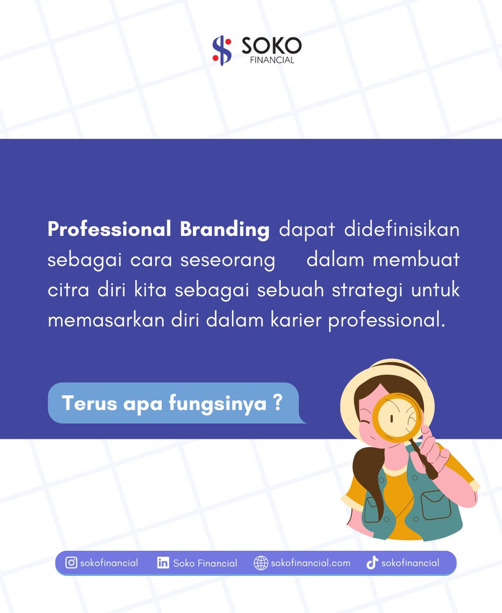 sokofinancial's tweet photo. Sobat Soko, pernahkah kamu memiliki keahlian yang luar biasa tetapi merasa sulit untuk membangun personal branding?
Siapa yang mengalami hal serupa? Bagikan pendapatmu! π
#SobatSoko #SokoFinancial #PersonalBranding https://t.co/wMfyGyRf5Q
