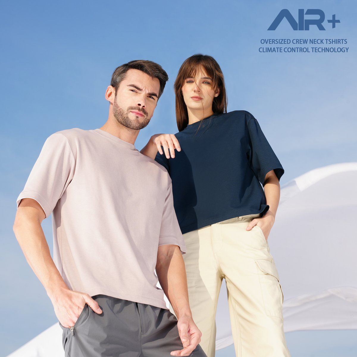 Experience the next level of comfort and style with our AIR+ Oversized T-shirts. Featuring innovative climate control technology, these tees are Quick Dry, Anti-Microbial and showcase a sleek Mirror Finish. . . . . #OversizedTees #SummerFashion #FashionTrends #WomensFashion