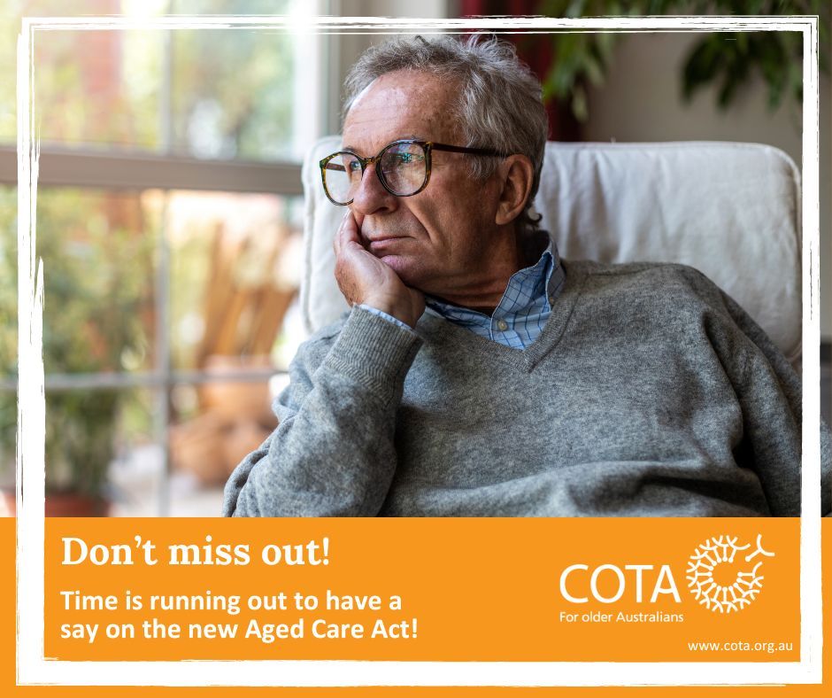 Only 2 days left before consultation closes on the #exposuredraft of the #newagedcareact - don't miss your chance to have a say! We believe that older Australian’s need their rights-based care urgently and can't wait for their rights to be enforceable. They need the Act now!