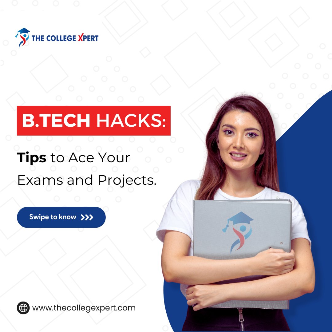 CollageXpert's tweet image. Unlock the secrets to acing your B.Tech exams and projects with these clever hacks and tips. Stay ahead of the curve and achieve academic success effortlessly!
#BtechExamHacks #ProjectSuccessTips #AcademicSecretsUnlocked #BtechAce #StayAheadoftheCurve