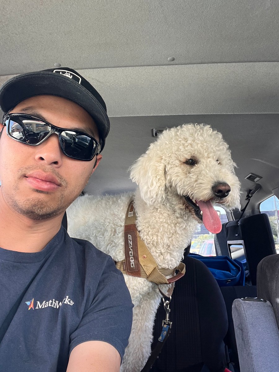 qhongtran's tweet image. My partner in crime going to a meeting! 👴🐩
#mathworks #matlab #spacesium #software #mapping #puppy