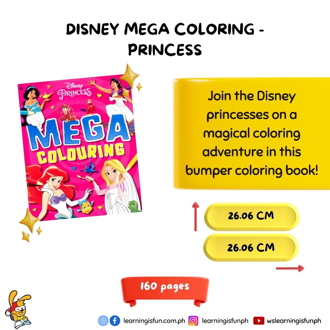 Learningisfunrs's tweet image. Make Magical Memories with Disney Mega Coloring - Princess Edition. 🖍️Perfect for budding artists and Disney fans of all ages!
Explore more on our websites:
dvorsd.learningisfun.com.ph
Check out our Online Catalogue:
online.fliphtml5.com/slrbo/mfbv/
