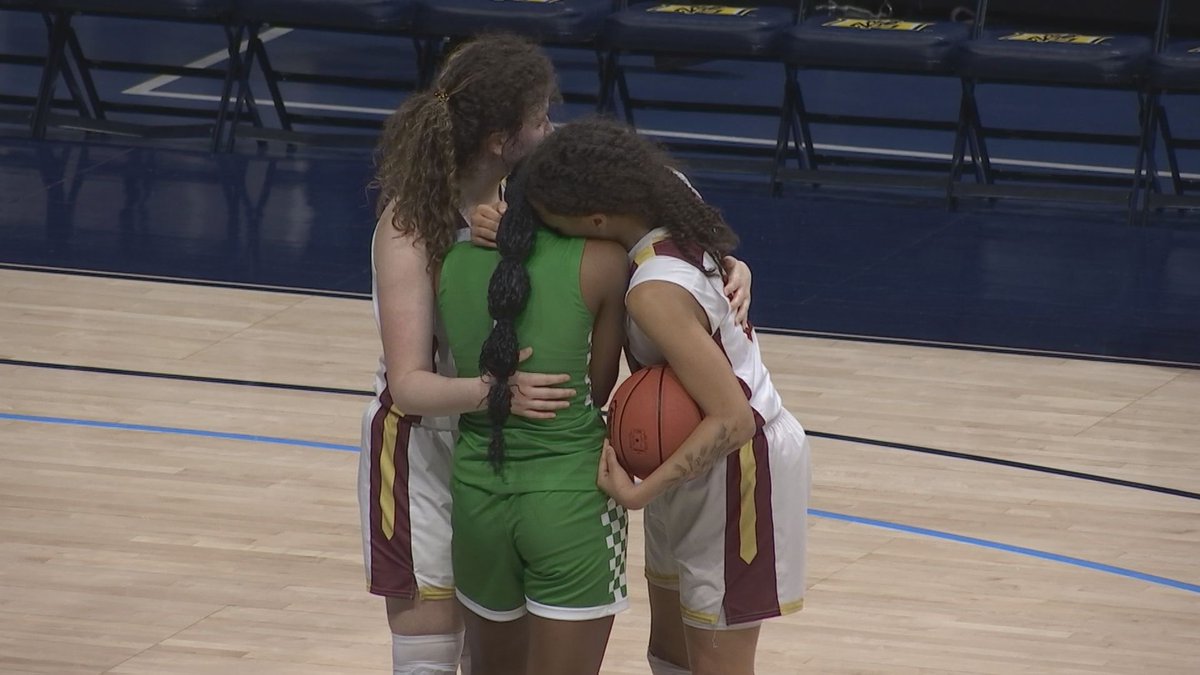 Adam Wells (@theadambwells) on Twitter photo A great moment after Carlisle County's win over Ballard Memorial in the 1st Region Quarters.
Carlisle County's Macee Hogencamp and Kiera Whitaker embrace Ballard Memorial senior Nevaeh Yates.
First thought to console an opponent after a win.
<a href="/GoBMHSBombers/">Bomber Sports</a>
<a href="/carlislecomets/">Carlisle County High School Athletics</a> A great moment after Carlisle County's win over Ballard Memorial in the 1st Region Quarters.
Carlisle County's Macee Hogencamp and Kiera Whitaker embrace Ballard Memorial senior Nevaeh Yates.
First thought to console an opponent after a win.
<a href="/GoBMHSBombers/">Bomber Sports</a>
<a href="/carlislecomets/">Carlisle County High School Athletics</a>