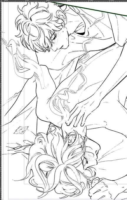 ペン入れ✒️WIP
🍎🍯🍯 