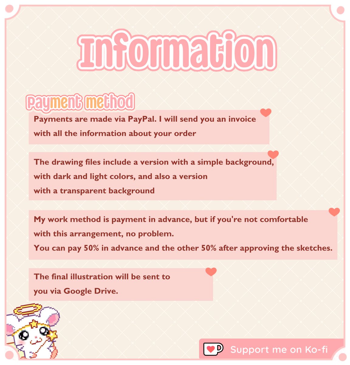 Exciting news! I'm opening up commissions for adorable chibi-style artwork for a limited time. And to make it even sweeter, you can add your beloved pet to your order at no extra cost. Take advantage of this paw-some opportunity! 

#chibi #commission #illustration