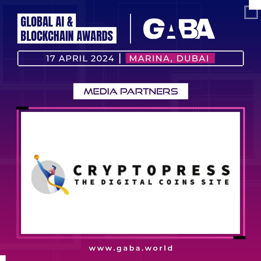 The Global AI & Blockchain Summit Dubai 2024 is delighted to announce cryptopress as our official media partner!

Get Involved - gaba.world/tickets

#blockchain #blockchainevents #investorconnect #dubaievents #TechRevolution #blockchainevents #investorconnect #GABA