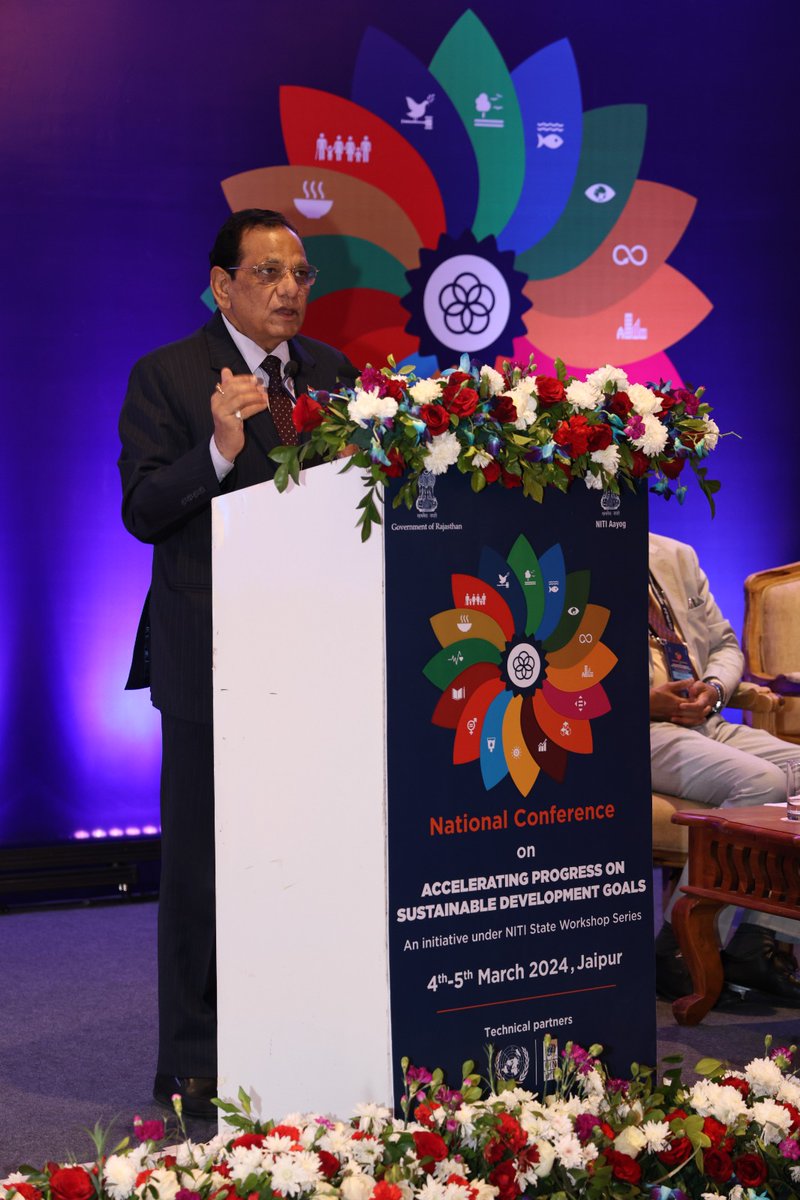 The dynamic two-day National Conference on Accelerating Sustainable Development Goals (SDGs) was held at the Rajasthan International Centre in Jaipur. The participants emphasized propelling into the next phase of SDG implementation: transitioning from Localizing to Accelerating