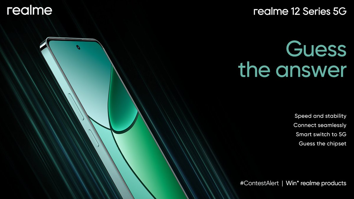 realmeIndia's tweet image. #ContestAlert 🎁 🤳
You are one puzzle away from winning #realme products. 

Answer using #realme12Series5G and #realmePortraitMaster

Join the Livestream: bit.ly/3uV8r8p