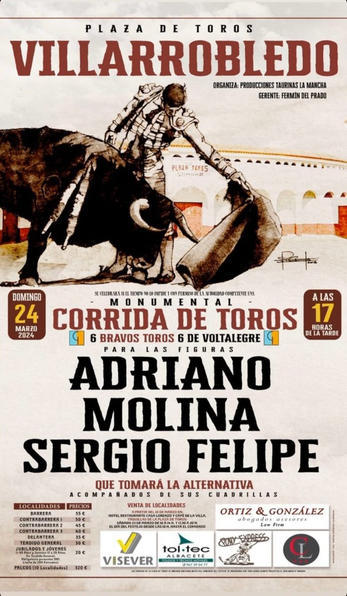El Domingo de Ramos, iniciaremos temporada en Villarrobledo (Albacete) ☀️